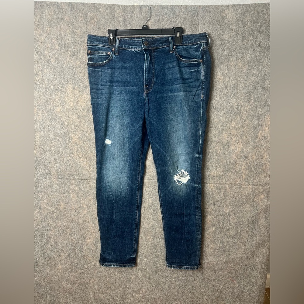Express Men’s 36 Dark Blue Denim stretch Slim Fit Jeans